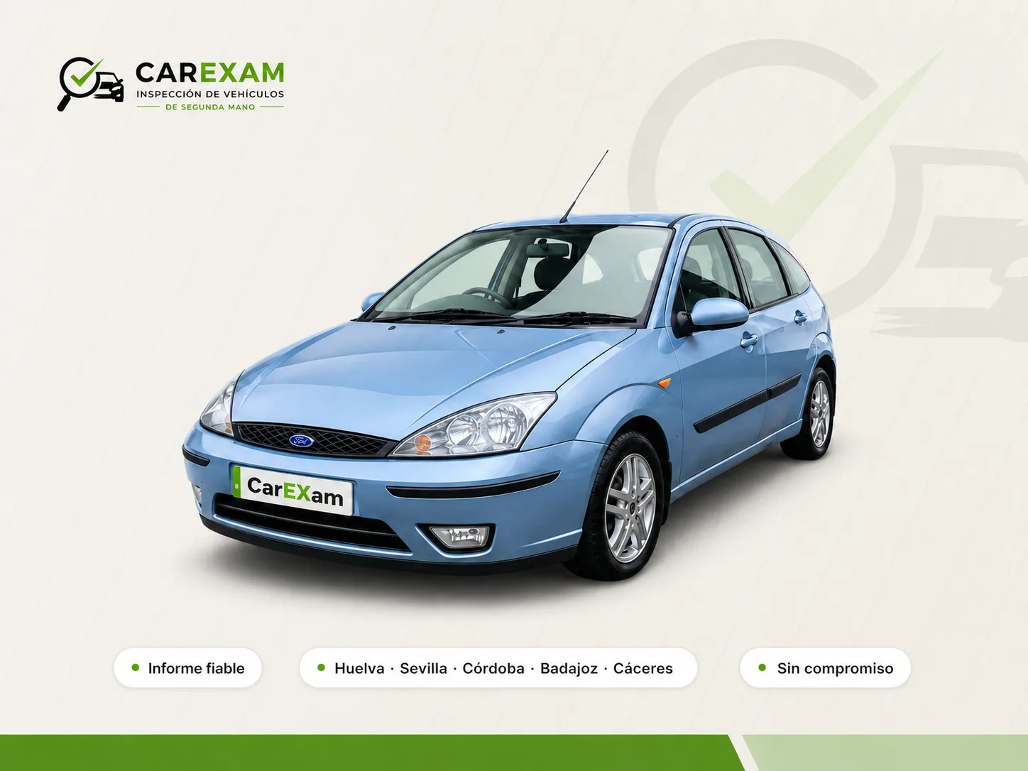 Ford Focus de primera generación en portada editorial de Carexam